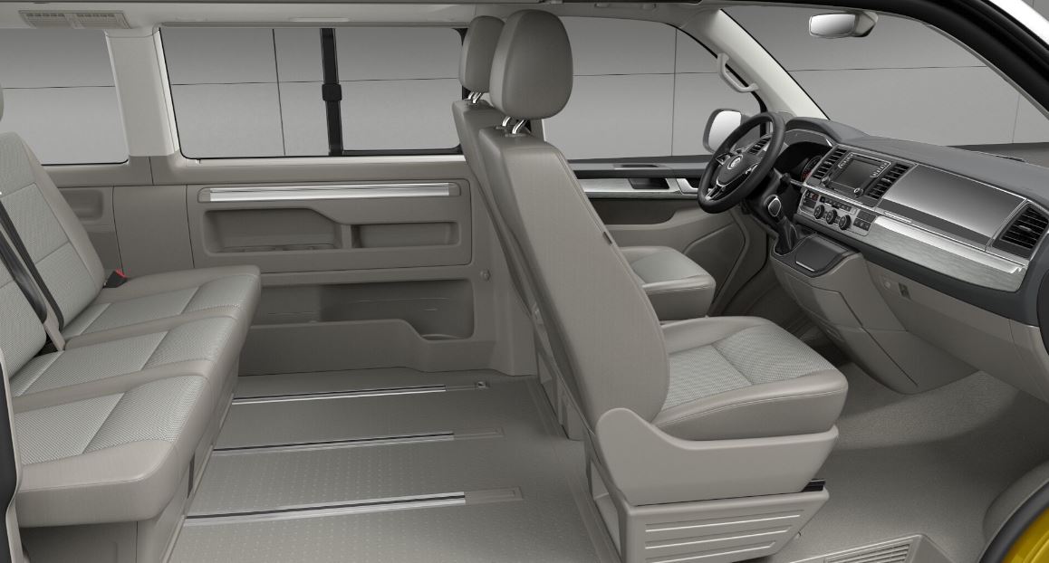 Interior del Volkswagen California.