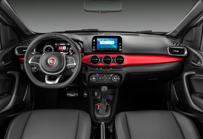 Interior del Fiat Argo.
