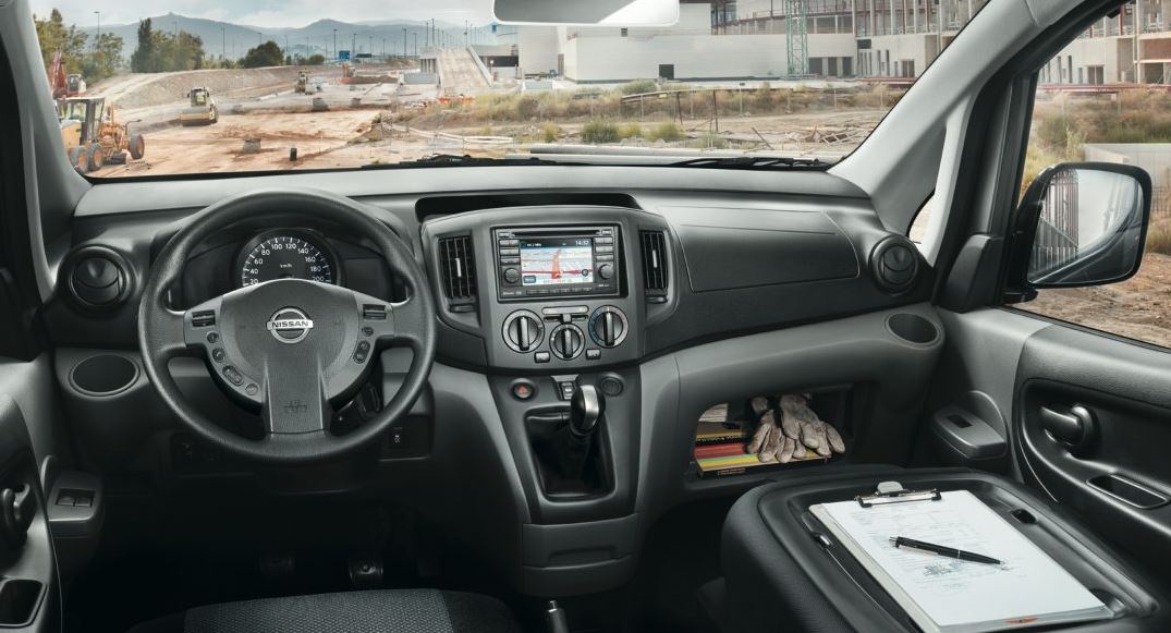 Interior de la Nissan NV 200.