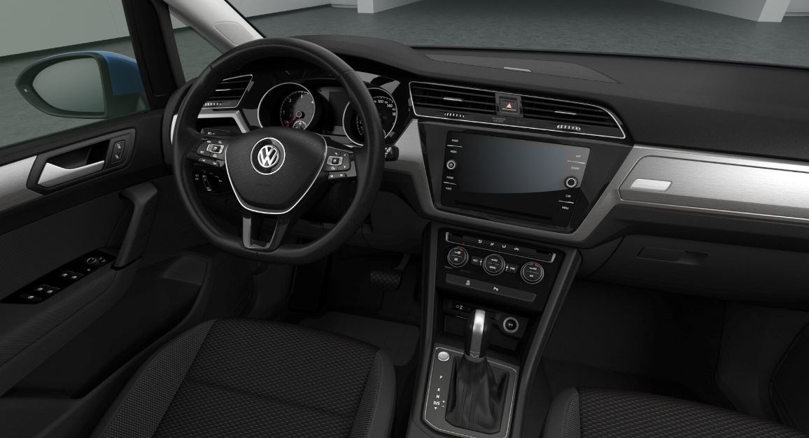 Interior del Volkswagen Touran.