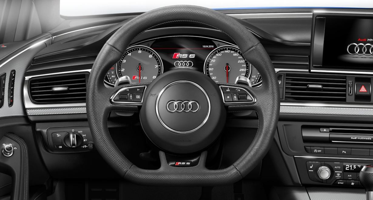 interior del Audi RS6 Avant 2017
