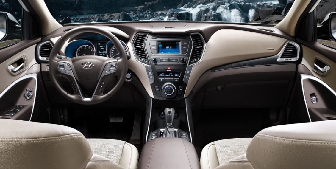 Interior Hyundai Santa fe 2017