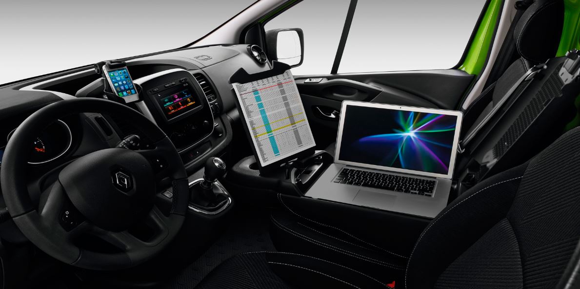 Interior del Renault Trafic