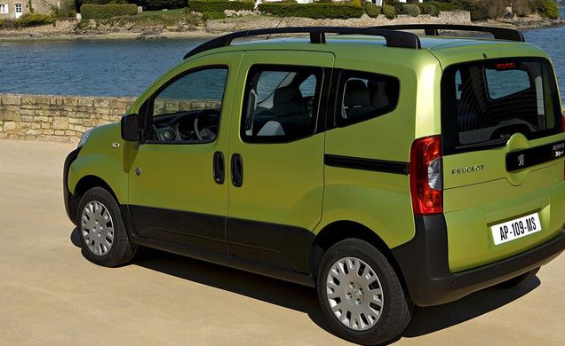 Diseño del Peugeot Bipper Tepee.