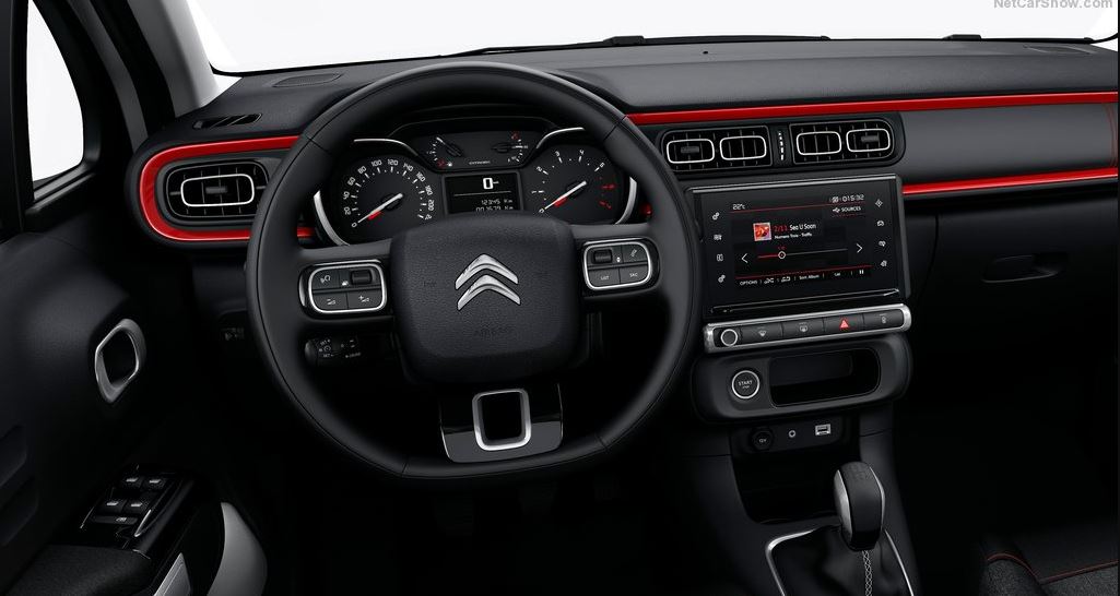 Interior del Citroën C3.