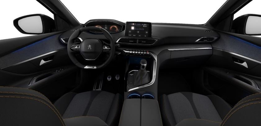Interior del Peugeot 3008 GT Line.