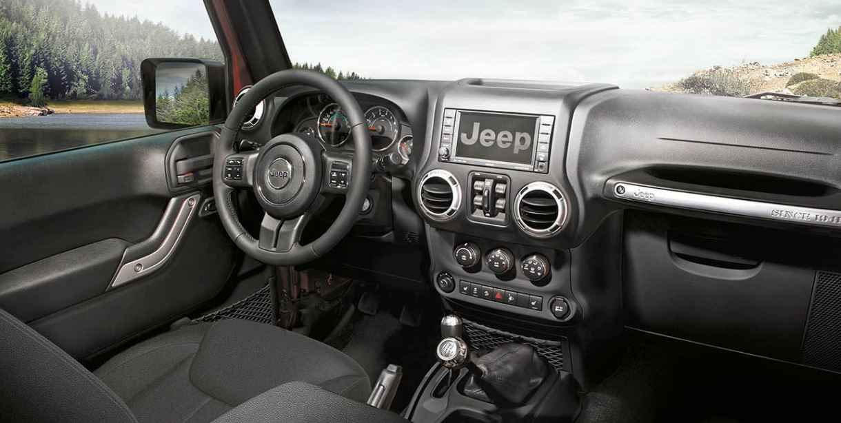 Interior del nuevo Jeep Wrangler