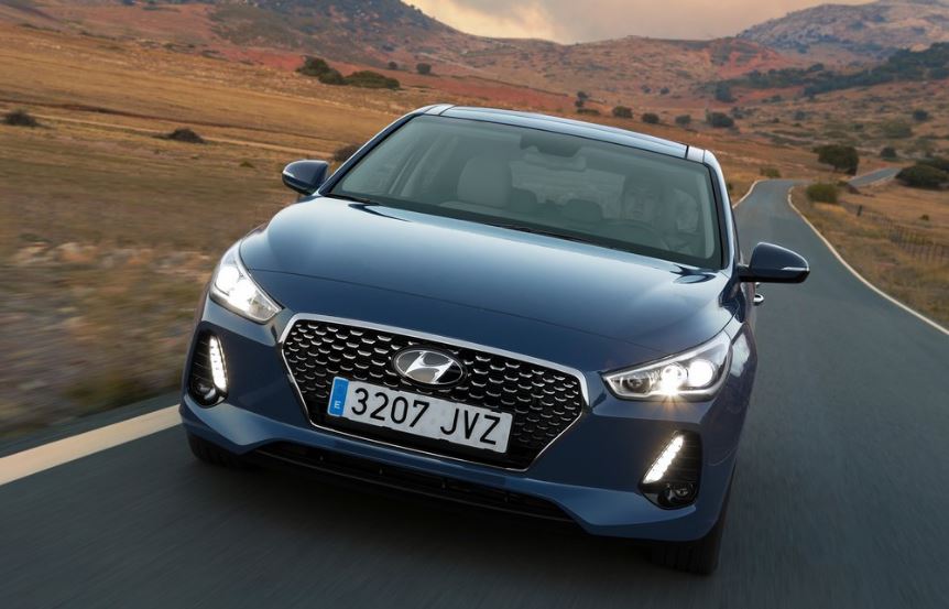 Parrilla delantera del Hyundai i30.