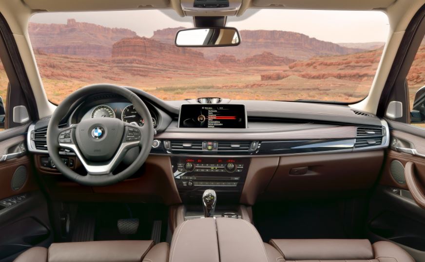 Aspecto interior del BMW X5.