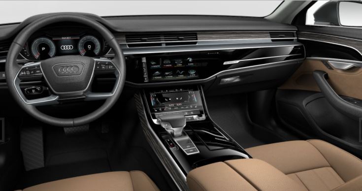 Interior nuevo Audi A8 berlina alemana grande lujo diseño