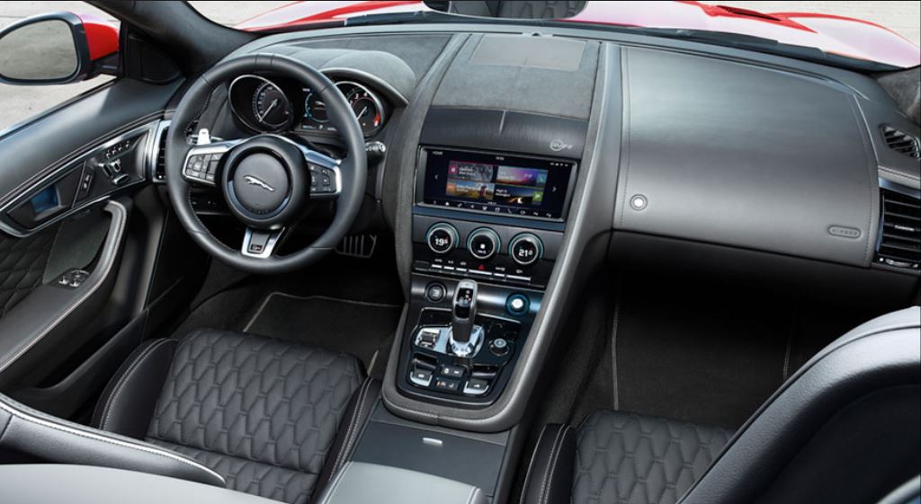Interior del nuevo Jaguar F-Type 2018 lujo clase