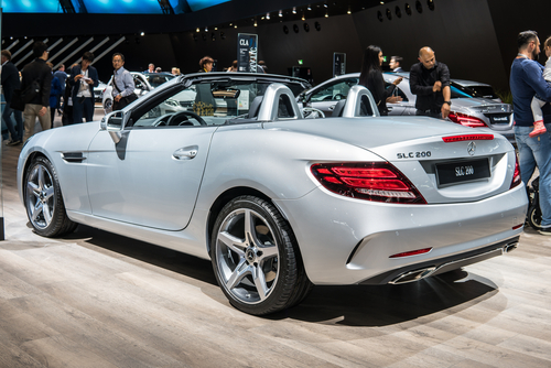 Roadster Mercedes SLC deportivo: trasera