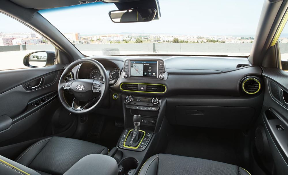 Interior del nuevo Hyundai Kona.