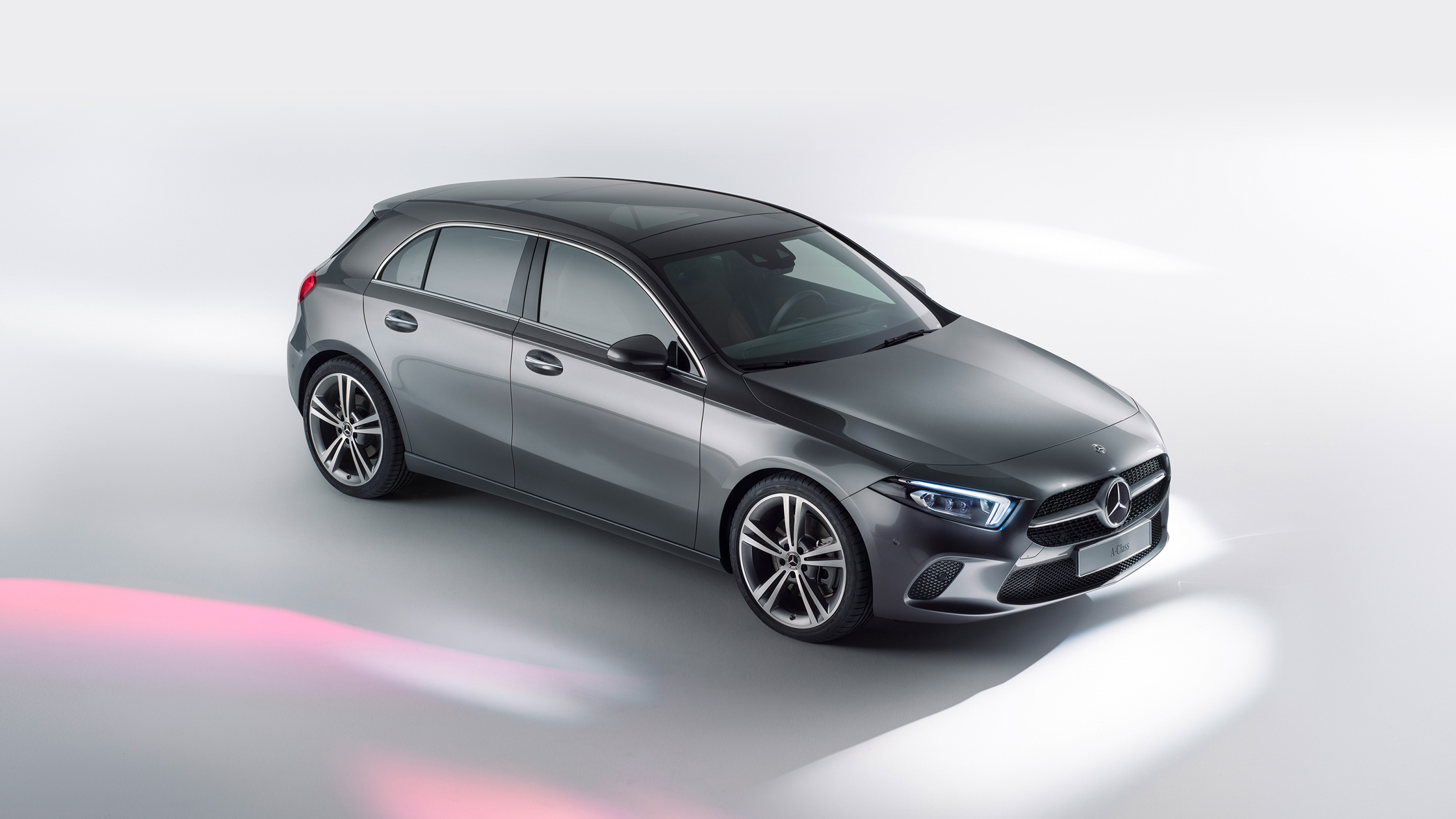 Compacto Mercedes Clase A 2018: vista aérea