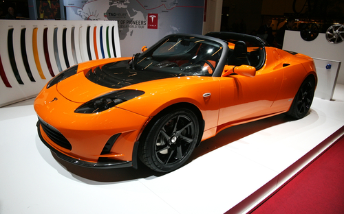 Tesla Roadster en el espacio