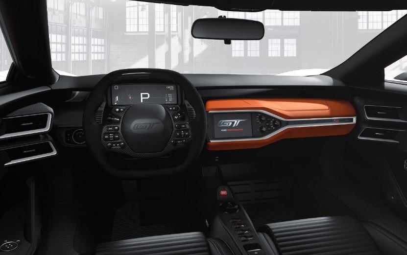 Nuevo Ford GT interior.