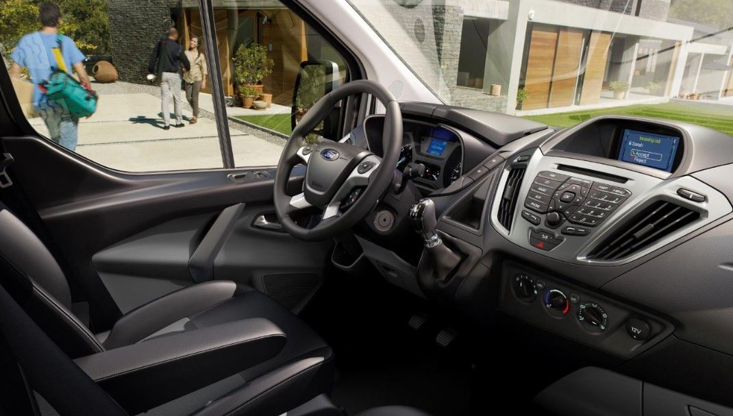 Interior del Ford Transit Custom.