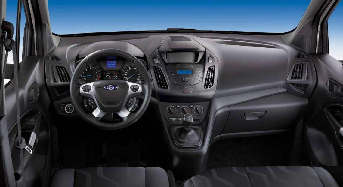 Interior del Ford Transit Connect.