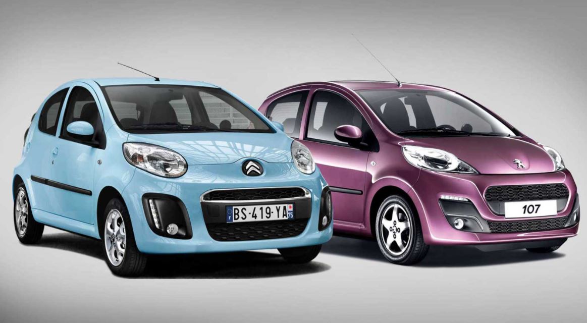 Citroën C1 y Peugeot 107.