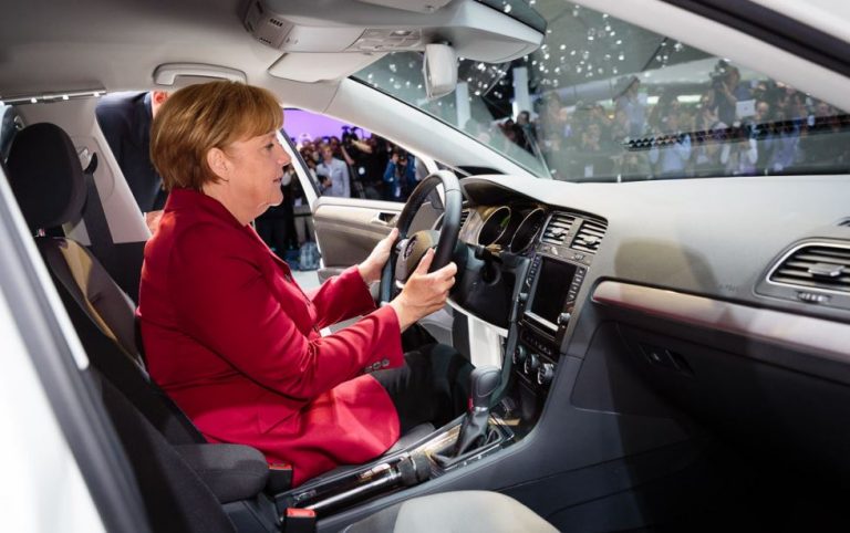 El coche de Angela Merkel