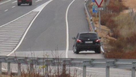 Parar a dormir en el arcén.