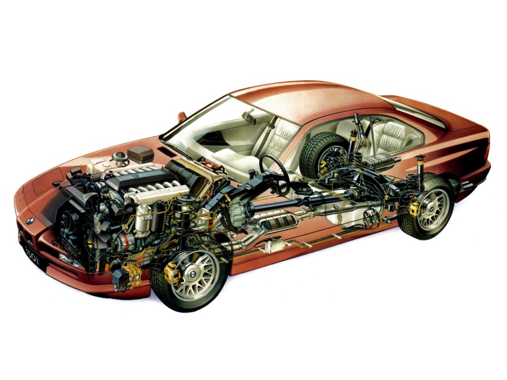 BMW Serie 8: chasis