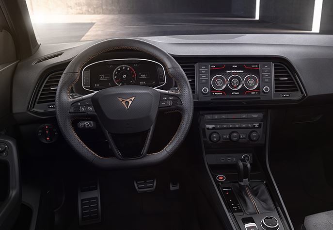 Interior del Cupra Ateca.