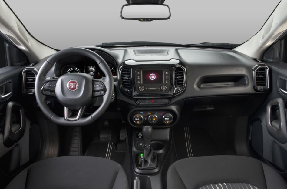 Interior del Fiat Toro.