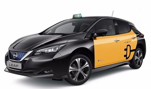 Nissan Leaf en taxi.