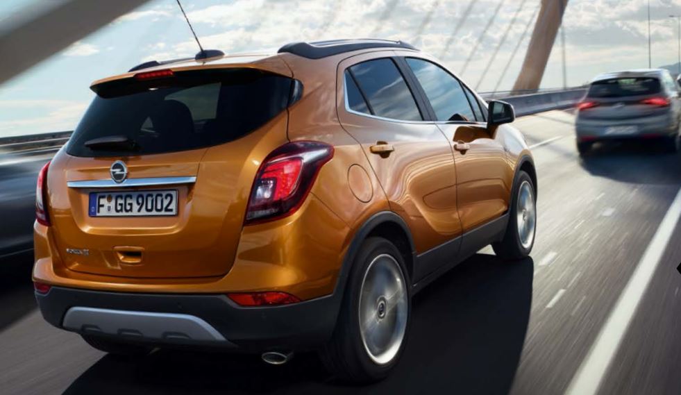 Trasera del Opel Mokka X.