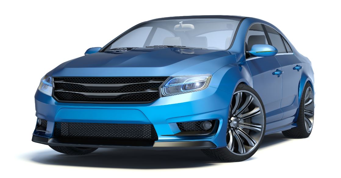 Coche con llantas grandes.