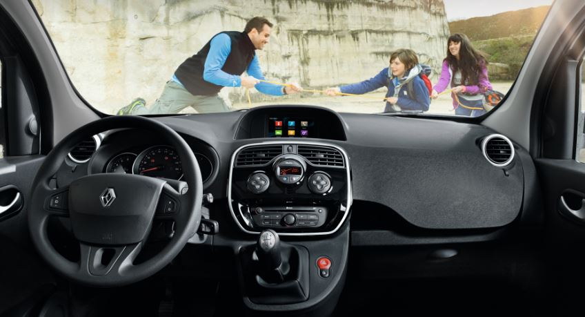 Interior de la Renault Kangoo.