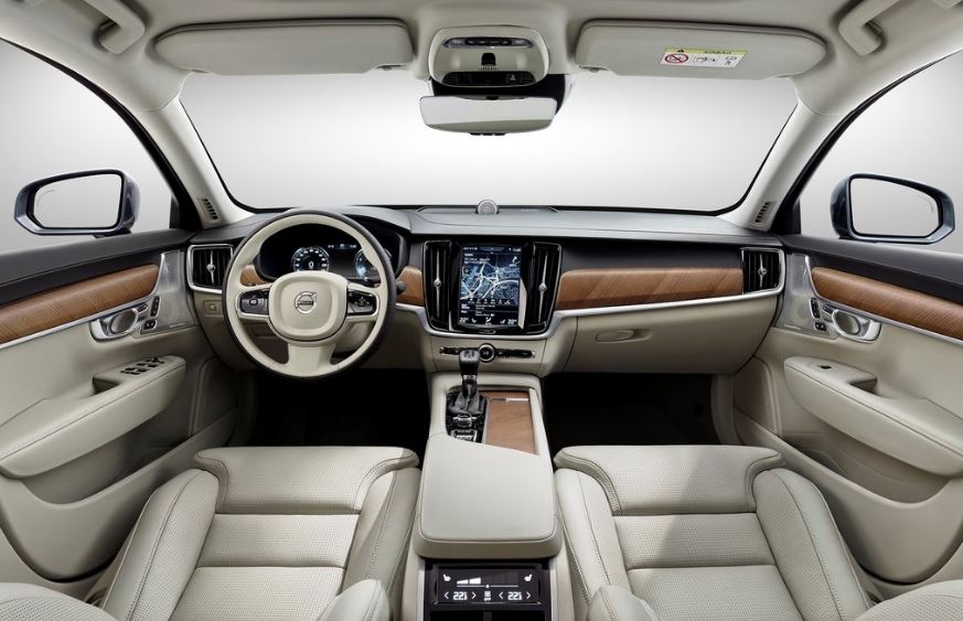 Interior del Volvo S90.