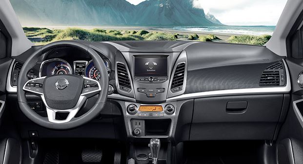 Interior del Ssangyong Korando.