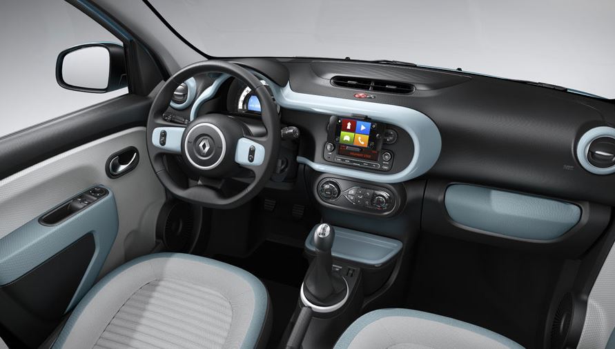 Interior del Renault Twingo.