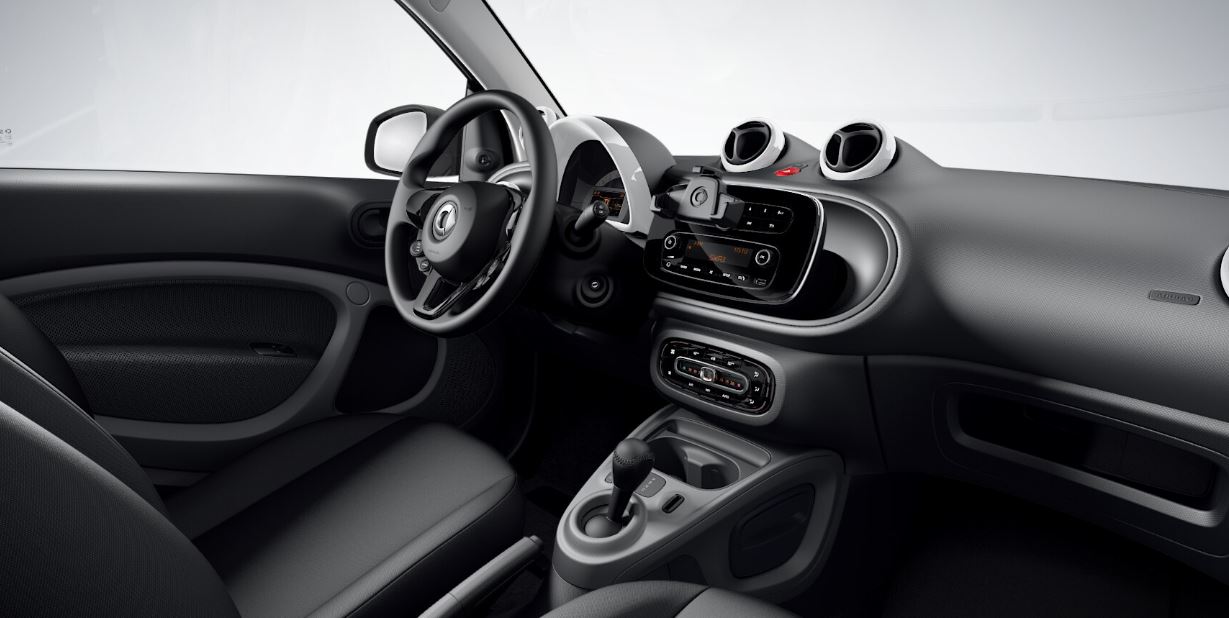 Interior del Smart EQ Fortwo.