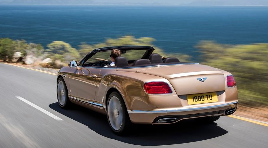 Diseño del Bentley Continental GT convertible.
