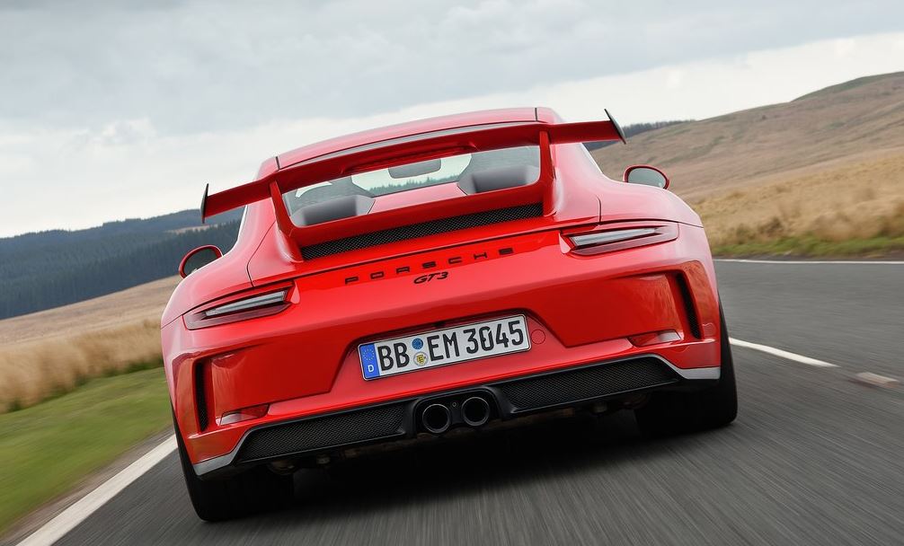 Diseño exterior del Porsche 911 GT3.