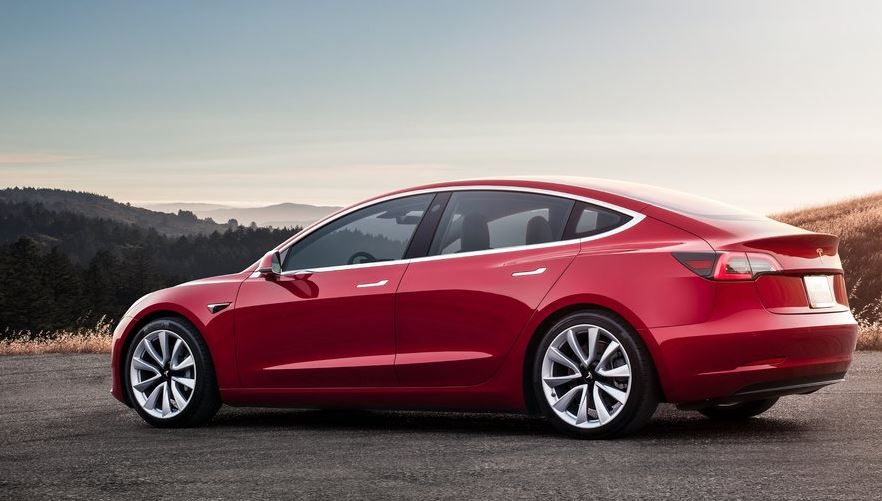 Diseño del Tesla Model 3.