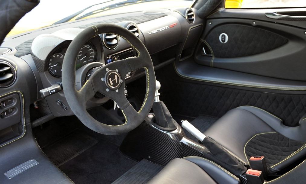 Interior del Hennessy Venom GT.