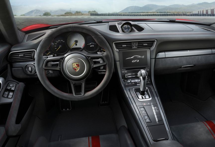 Interior del Porsche 911 GT3.