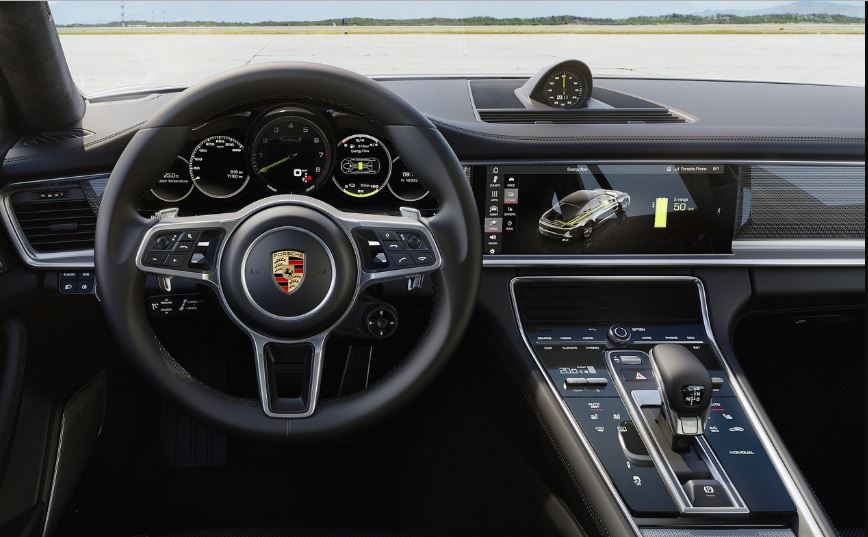Interior del Porsche Panamera Turbo.
