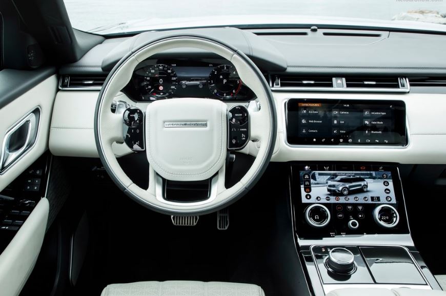 Interior del Range Rover Velar.