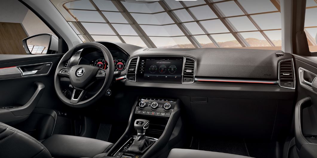 Interior del Skoda Karoq.