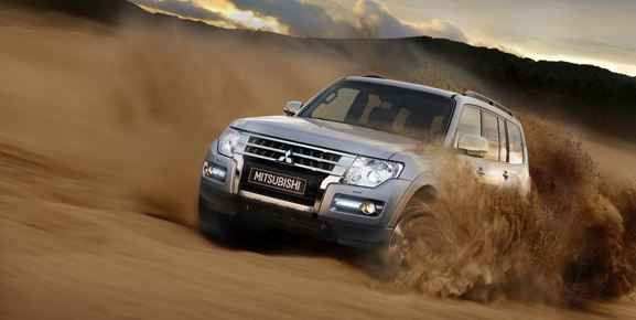 Actual Mitsubishi Montero.