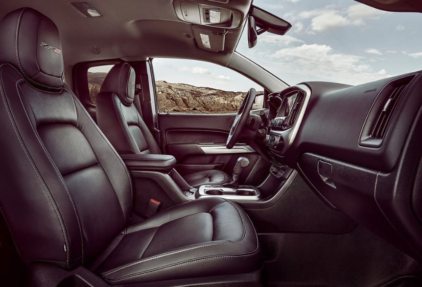 Interior del Chevrolet Colorado.