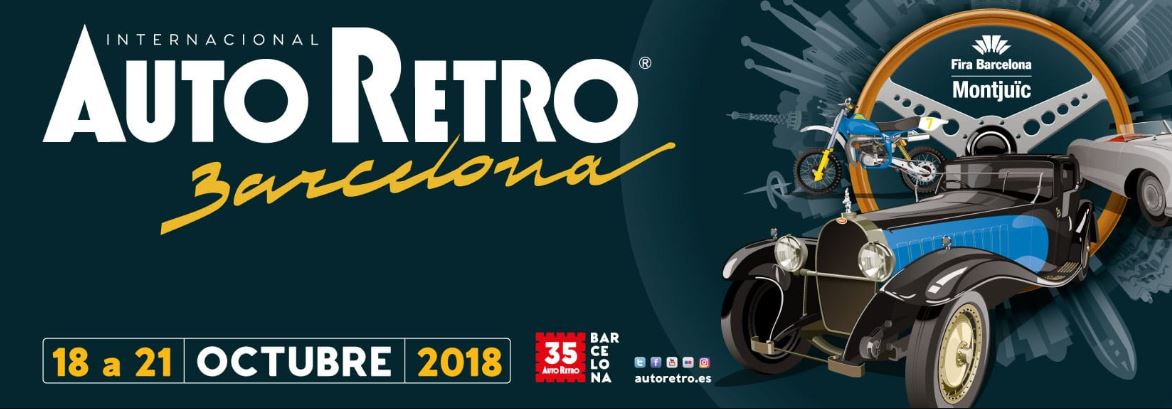 Cartel de la Auto Retro de Barcelona.