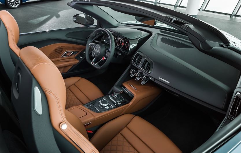 Interior del Audi R8 2019.