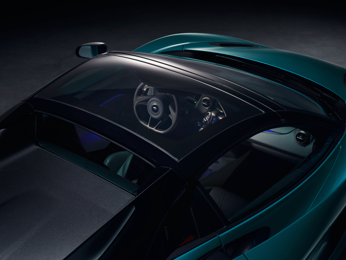 Mclaren 720s Spider vista del capó