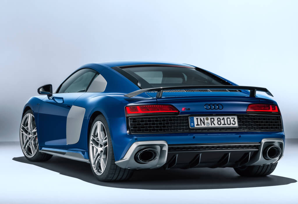 trasera del audi r8 v10 2019